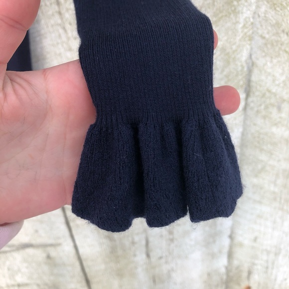 Ann Taylor | dark blue merino wool long sleeve top - Picture 5 of 5